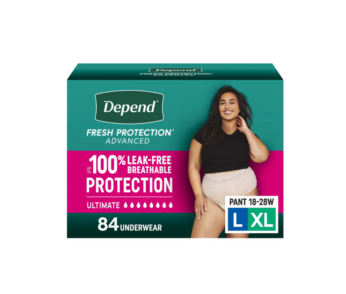 Depend Fresh Protection Advanced Women's Incontinence & Postpartum Underwear