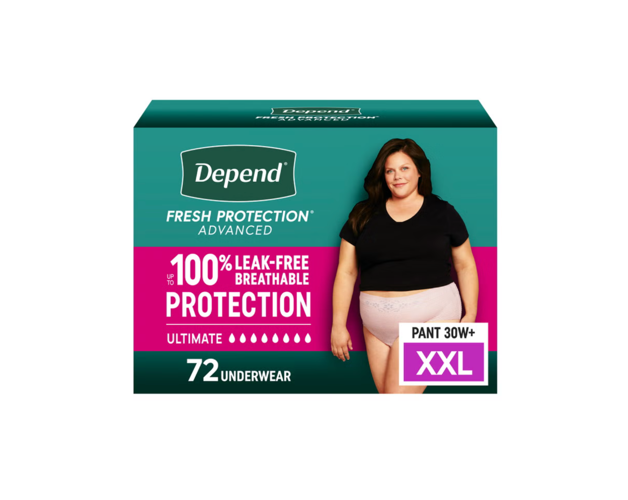 Depend Fresh Protection Advanced Women's Incontinence & Postpartum Underwear