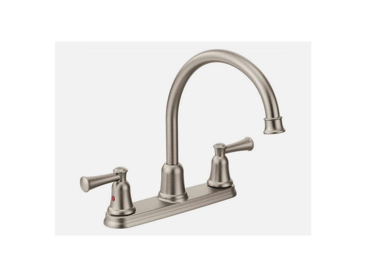 Moen CFG Capstone 2-Handle High-Arc Kitchen Faucet - Classic Stainless Steel, 1.5 GPM (Model 41611CSL)