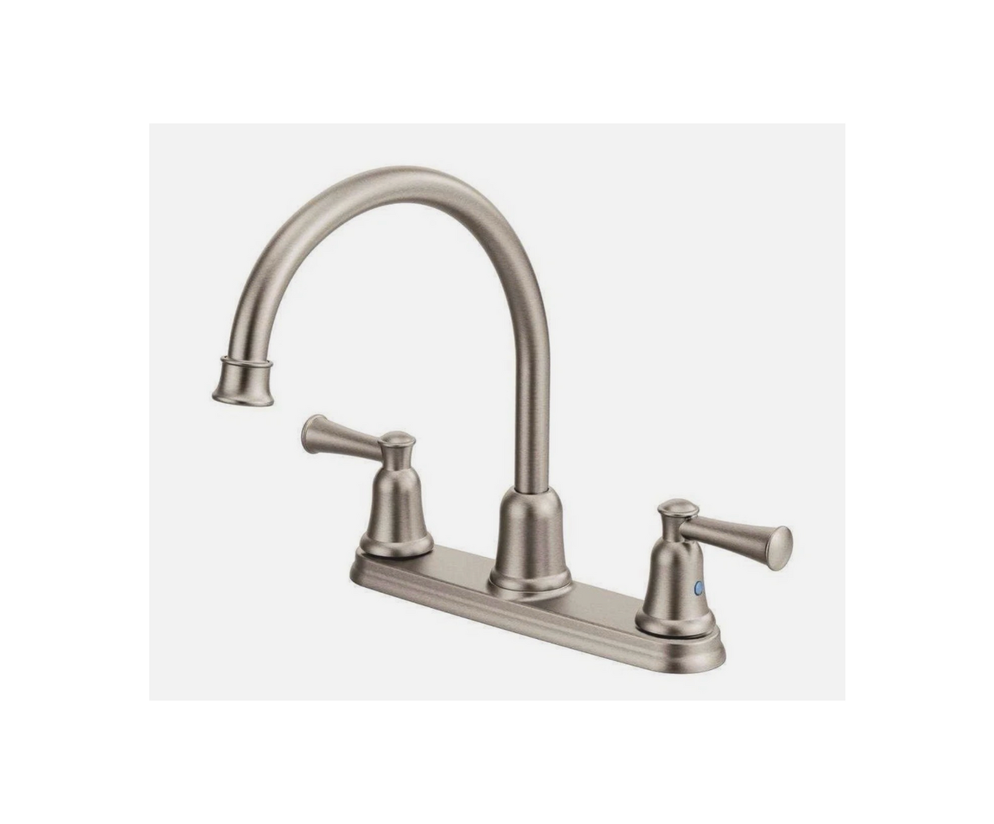 Moen CFG Capstone 2-Handle High-Arc Kitchen Faucet - Classic Stainless Steel, 1.5 GPM (Model 41611CSL)