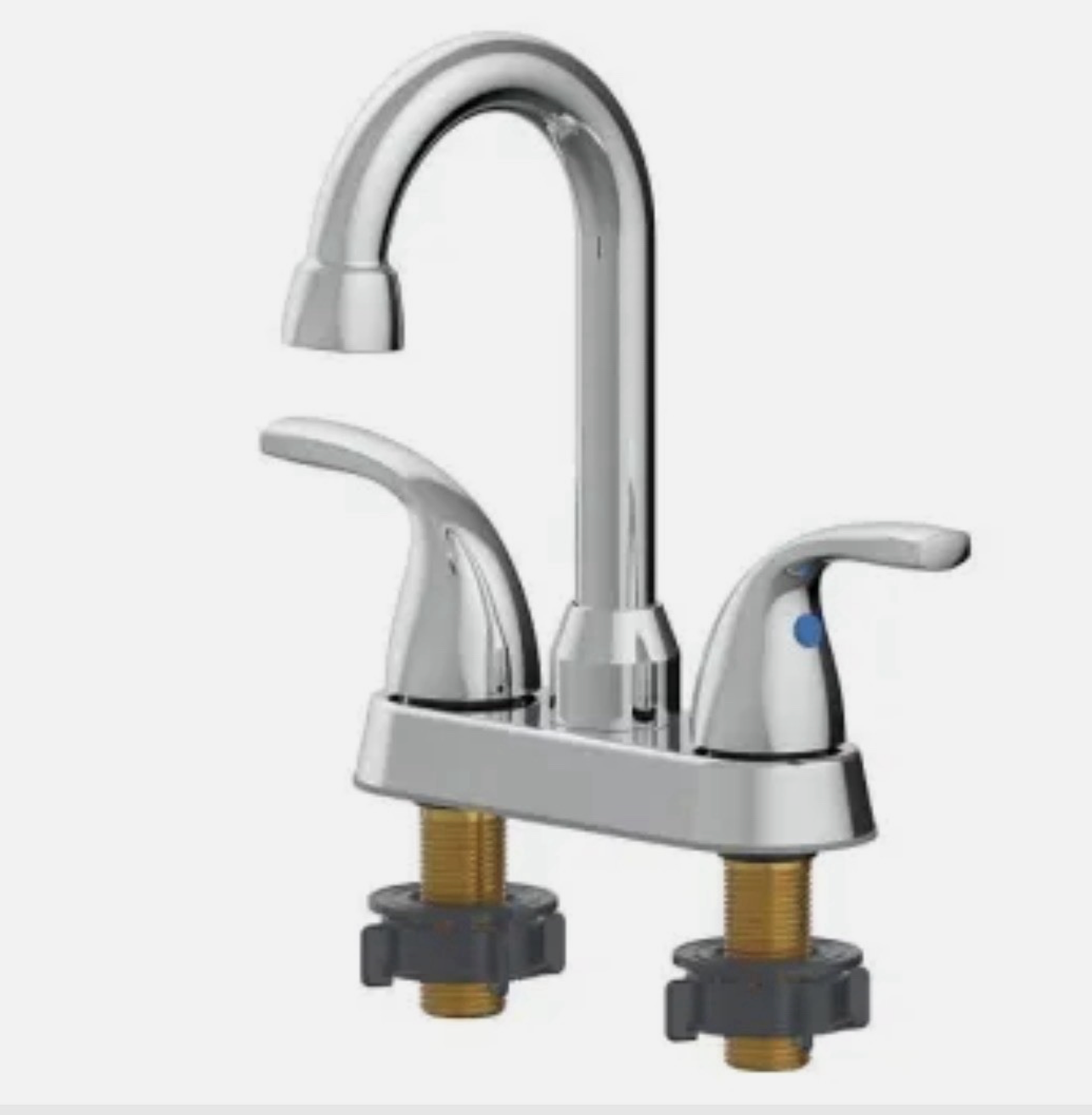 Seasons Anchor Point 2-Handle Bar & Prep Sink Faucet, Chrome High-Arc Swivel Spout 1.8 GPM (Model 158086)
