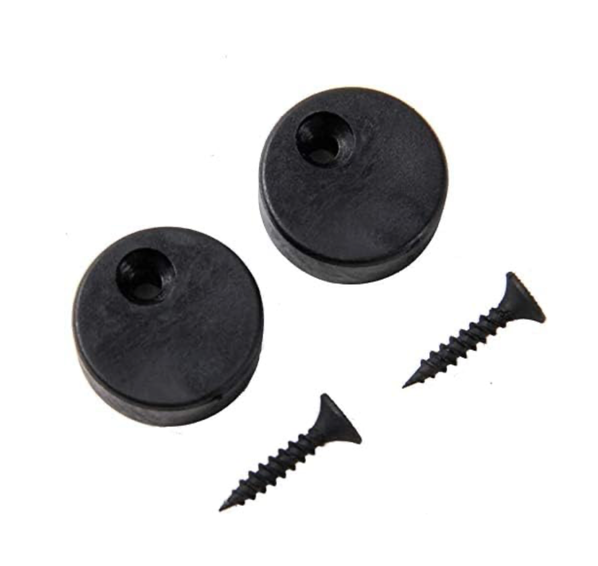 WINSOON J-Shape Sliding Barn Door Hardware Roller Kit Frosted Black Carbon Steel Hangers