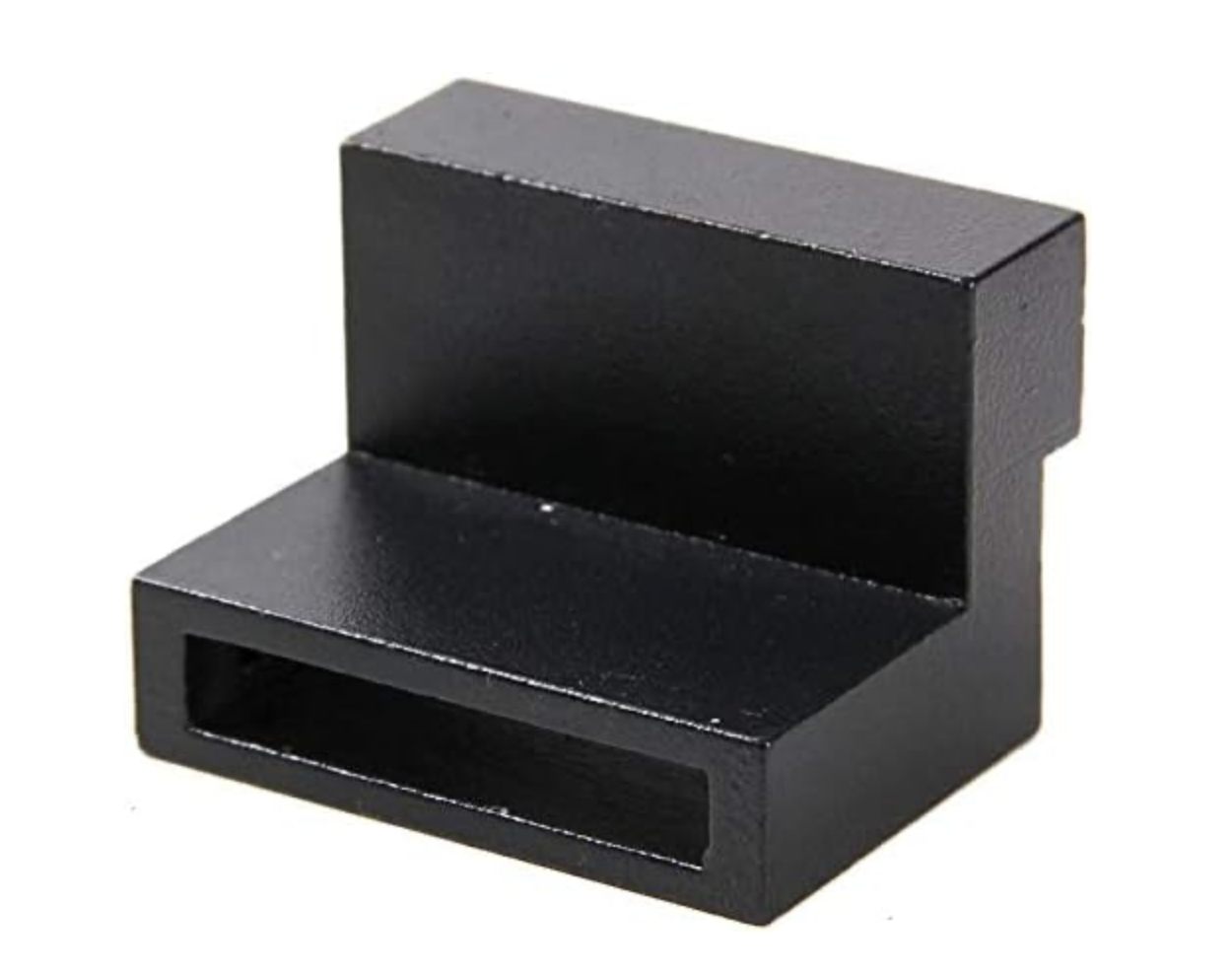 WINSOON J-Shape Sliding Barn Door Hardware Roller Kit Frosted Black Carbon Steel Hangers