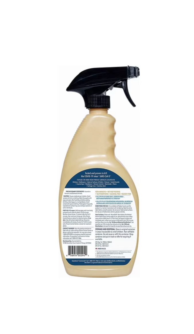 MicroGold Multi-Action Disinfectant & Antimicrobial Spray (24 fl oz)