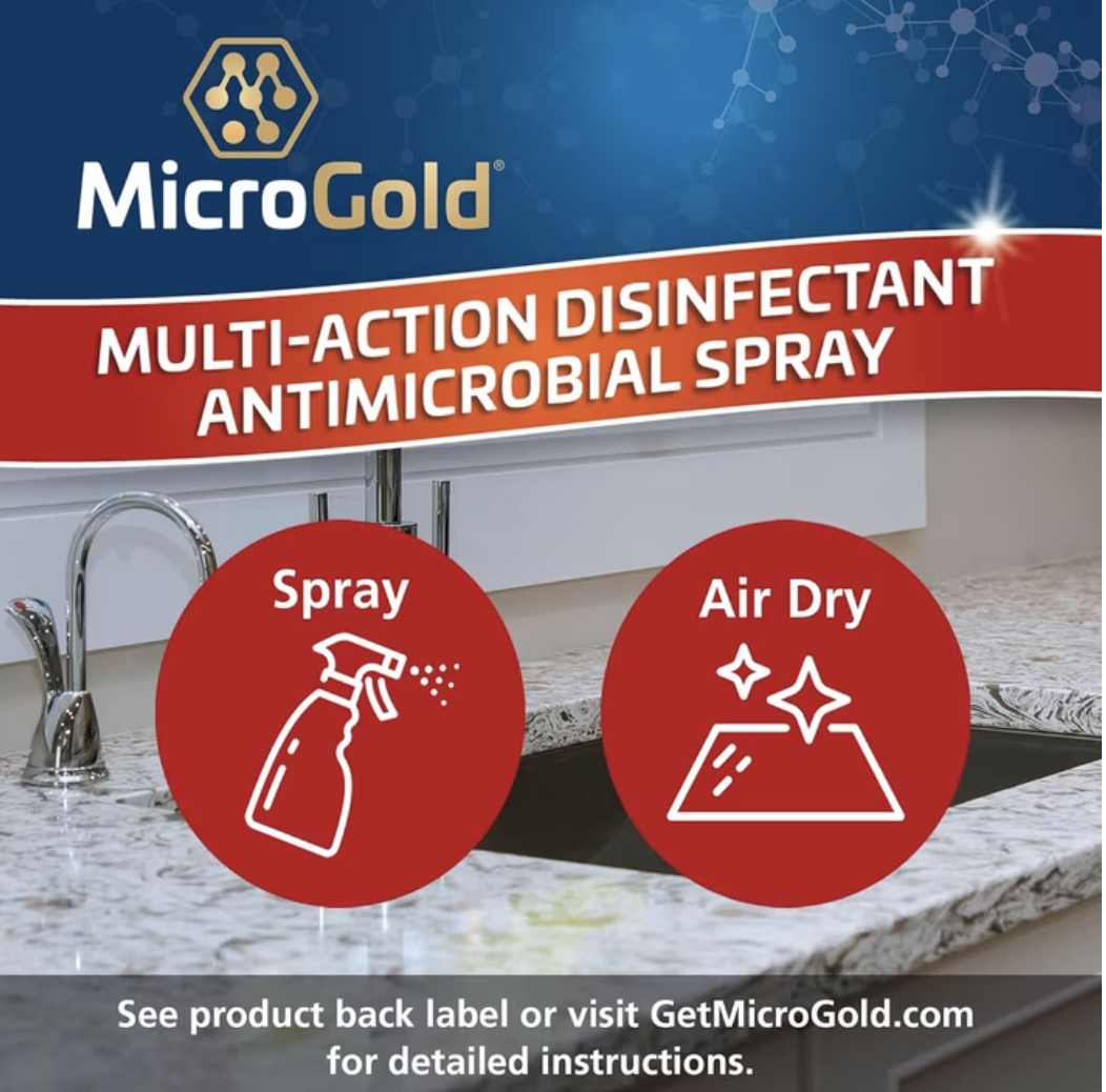 MicroGold Multi-Action Disinfectant & Antimicrobial Spray (24 fl oz)