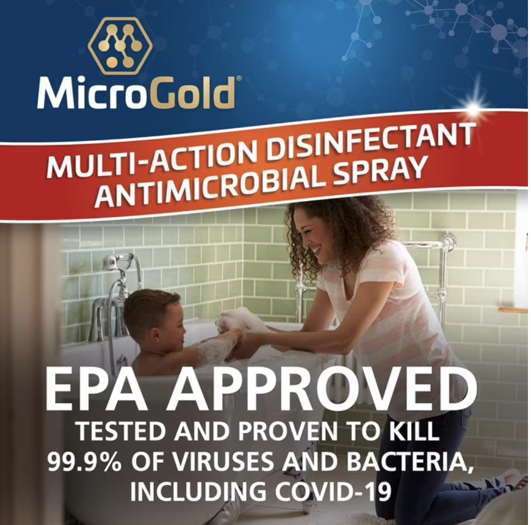 MicroGold Multi-Action Disinfectant & Antimicrobial Spray (24 fl oz)