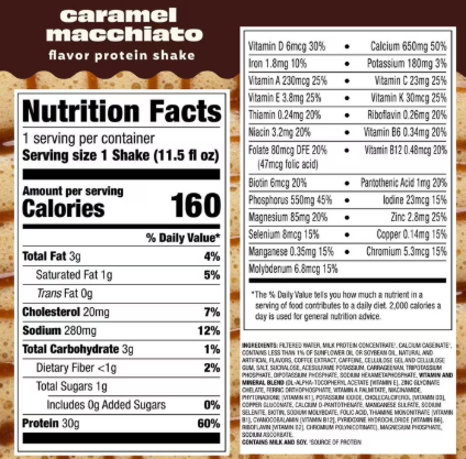 Premier Protein 30g Coffeehouse Variety Pack, Mocha & Caramel Macchiato, 11.5 fl oz, 12 Pack