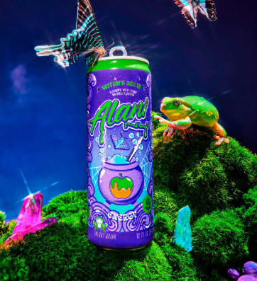 Alani Nu Energy Drink Witch's Brew, Sour Apple & Caramel, 12 fl oz, 18 Pack