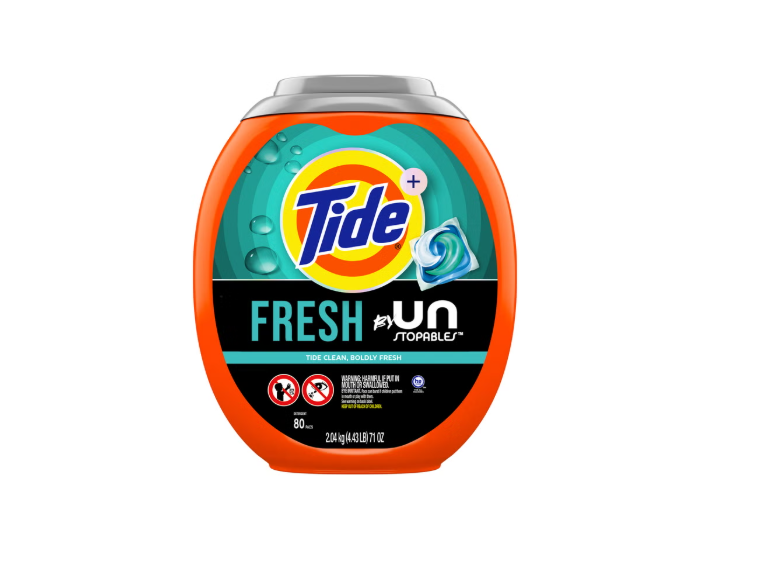 Tide PODS + Downy Unstopables Laundry Detergent Pods, Fresh Scent, 80 Count, 71 oz
