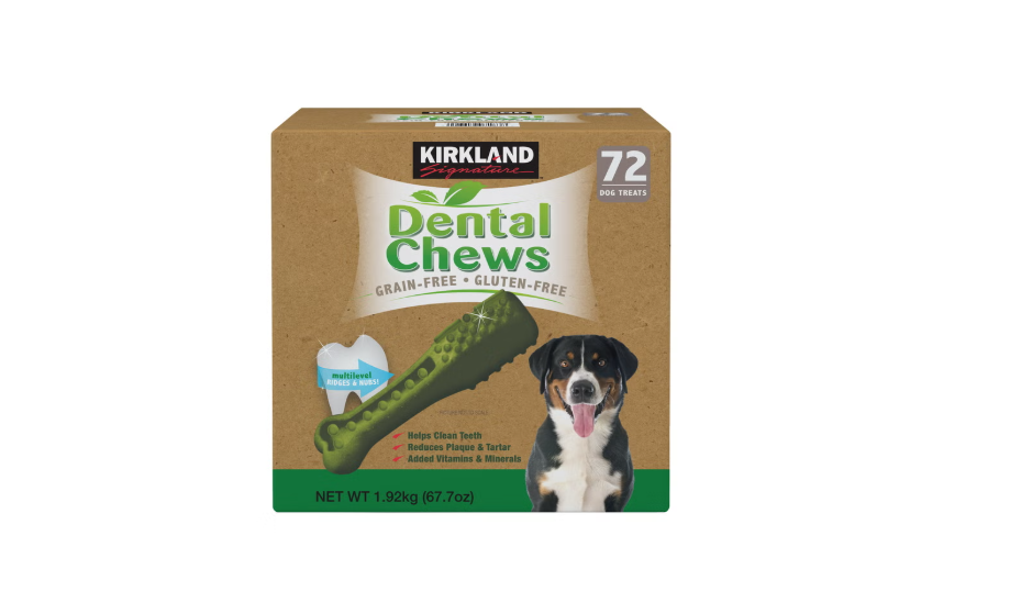 Kirkland Signature Dental Chews for Dogs, Grain & Gluten Free, 72 Count