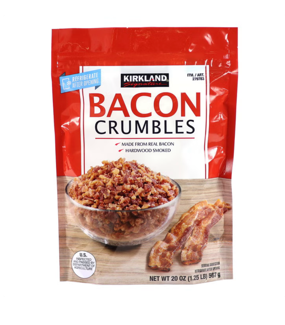 Kirkland Signature 100% Real Bacon Crumbles (20 oz) | Hardwood Smoked