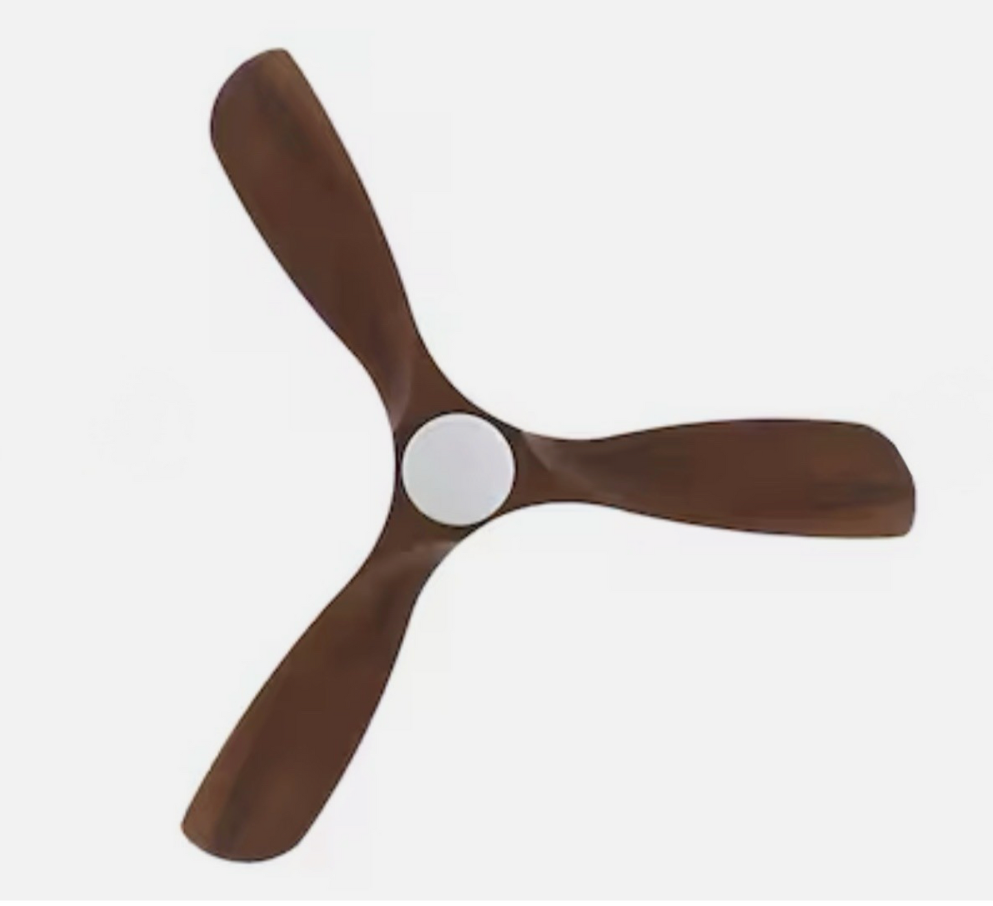 42" Modern Ceiling Fan with Integrated LED Light & Remote Control - 3 Solid Wood Blades, Reversible DC Motor