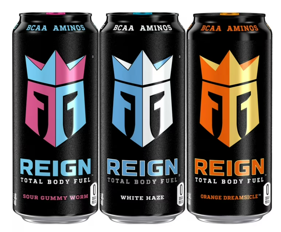 Reign Total Body Fuel Energy Drink Variety Pack, 16 fl oz (24 Pack) - Zero Sugar BCAA Fitness Drink