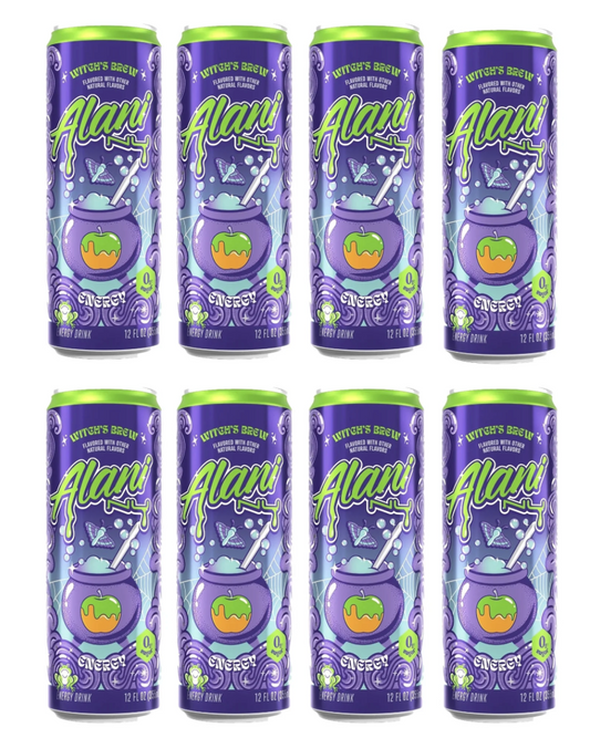 Alani Nu Energy Drink, Witch's Brew, 8 Pack (8 x 12 fl oz) - Zero Sugar