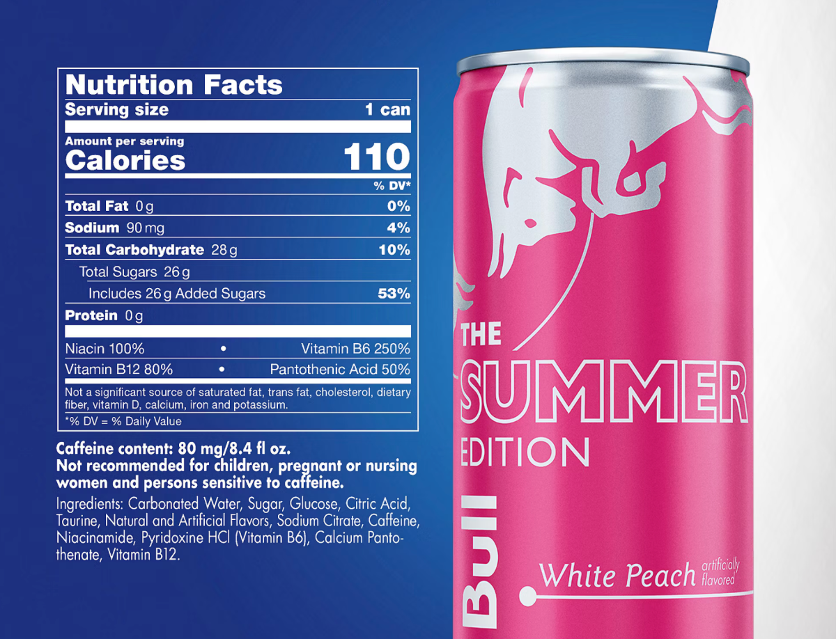 Red Bull Energy Drink, White Peach (The Peach Edition), 8.4 fl oz Cans (24 Pack)