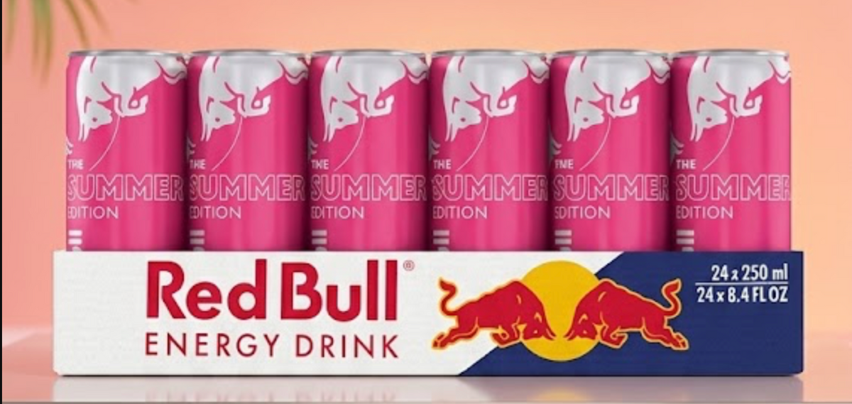 Red Bull Energy Drink, White Peach (The Peach Edition), 8.4 fl oz Cans (24 Pack)