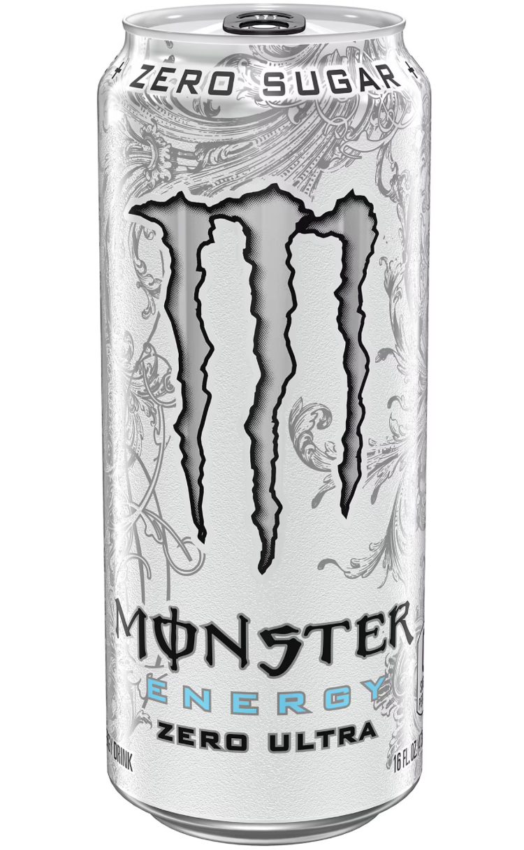 Monster Energy Zero Ultra, Sugar Free Energy Drink, 16 fl oz Cans (24 Pack)