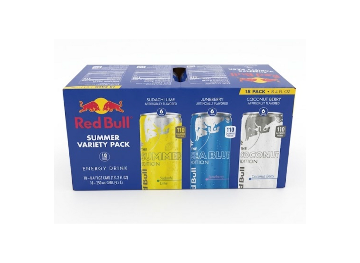 Red Bull Summer Variety Pack 18-Pack (8.4 fl oz) - Sudachi Lime, Sea Blue & Coconut Edition