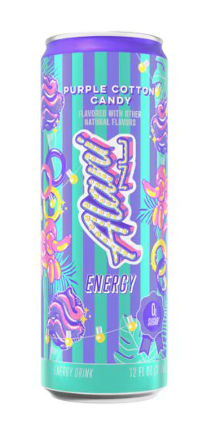 Alani Nu Energy Drink Purple Cotton Candy - Limited Edition (6-Pack, 12 fl oz Cans)