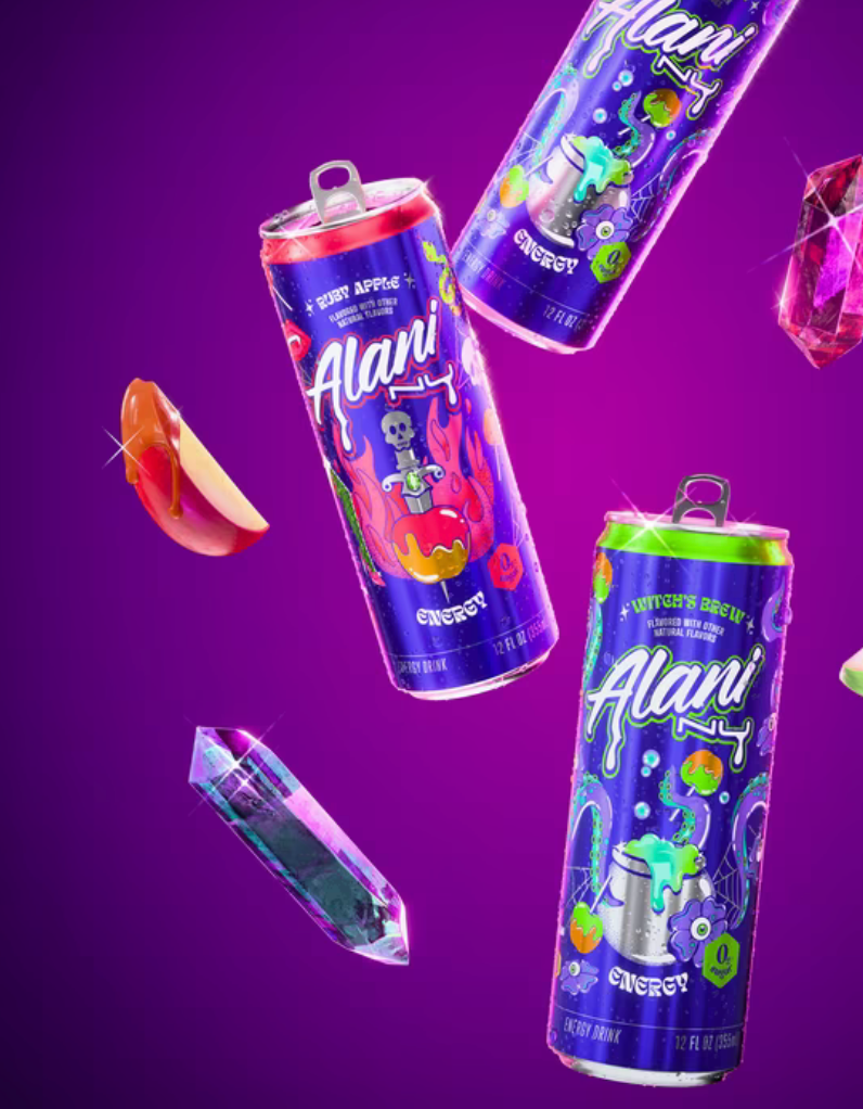 Alani Nu Potion Pack Energy Drinks – Witch's Brew & Ruby Apple (12 Pack, 12 oz Cans)
