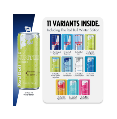 Red Bull Advent Calendar 2026, 24 Days of Wings, 11 Flavor Variety Pack