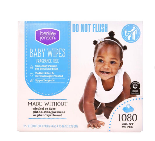 Berkley Jensen Baby Wipes, Fragrance Free (1080 Count)