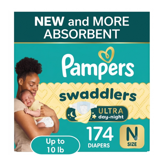 Pampers Swaddlers Baby Diapers, Sizes Newborn-8