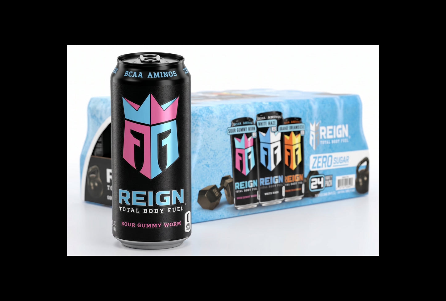 Reign Total Body Fuel Energy Drink Variety Pack, 16 fl oz (24 Pack) - Zero Sugar BCAA Fitness Drink