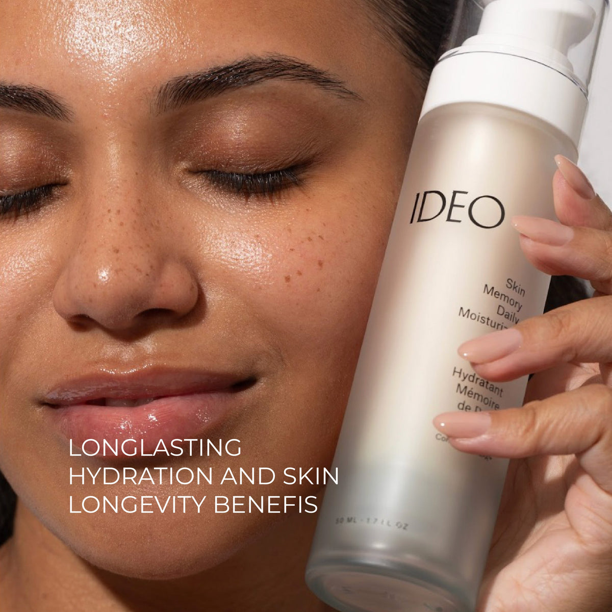 IDEO Skin Memory Daily Moisturizer 50 mL (1.7 fl oz), Retinol-Free Anti-Aging Face Cream, Hydrates & Firms