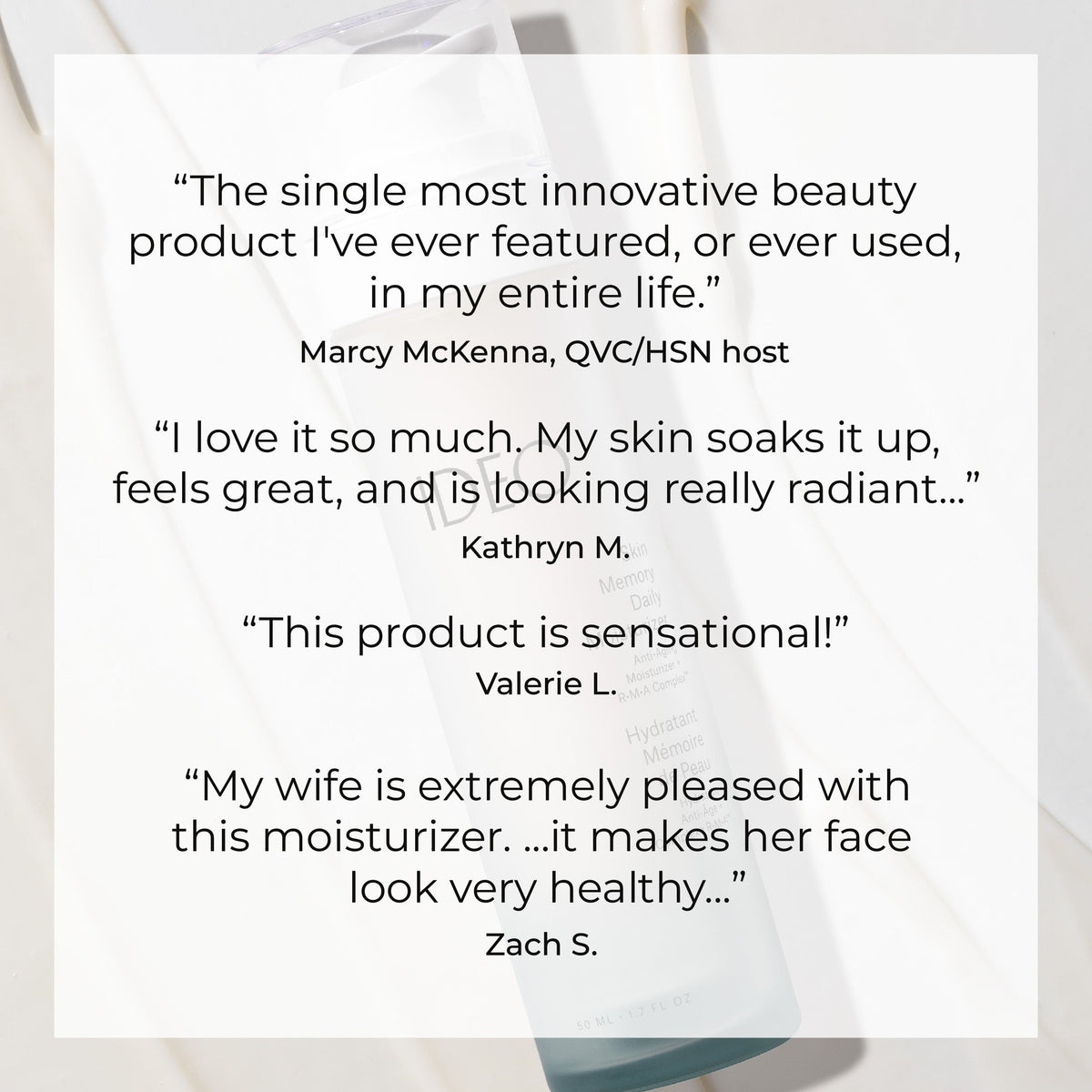 IDEO Skin Memory Daily Moisturizer 50 mL (1.7 fl oz), Retinol-Free Anti-Aging Face Cream, Hydrates & Firms