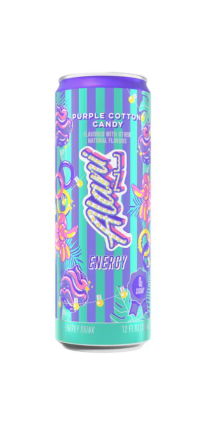 Alani Nu Energy Drink Purple Cotton Candy Limited Edition 6 Pack, 12 fl oz Cans - view 2