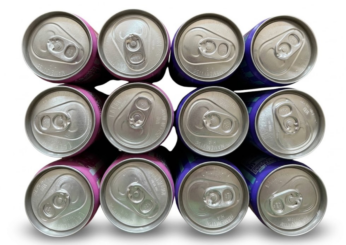 Alani Nu Energy Drink Variety Pack, Cotton Candy & Purple Cotton Candy, 12 Pack (6 + 6), 12 fl oz, Z - view 3