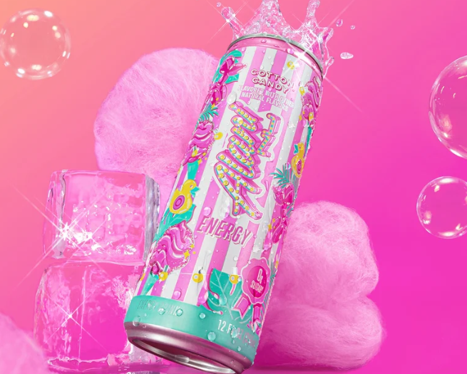 Alani Nu Energy Drink Variety Pack, Cotton Candy & Purple Cotton Candy, 12 Pack (6 + 6), 12 fl oz, Z - view 4