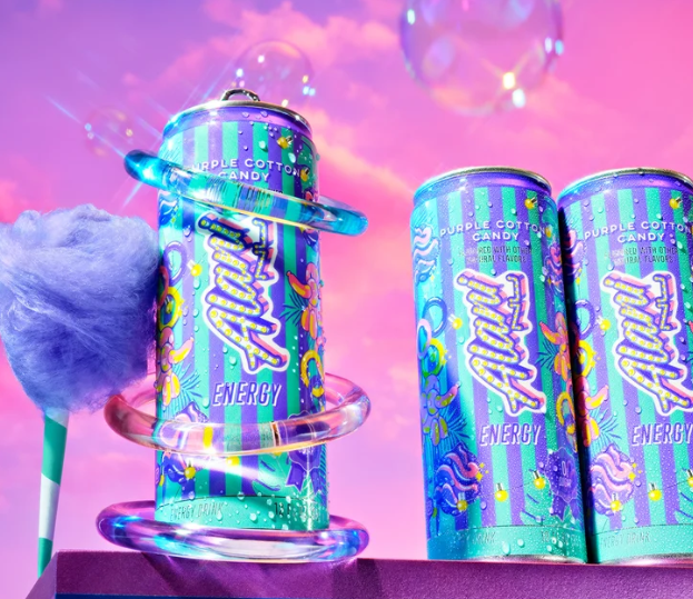 Alani Nu Energy Drink Variety Pack, Cotton Candy & Purple Cotton Candy, 12 Pack (6 + 6), 12 fl oz, Z - view 5