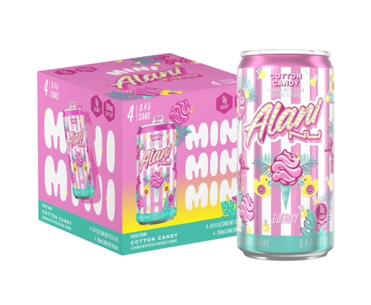Alani Nu Mini Cotton Candy energy drink 12 pack, 3 boxes - view 2