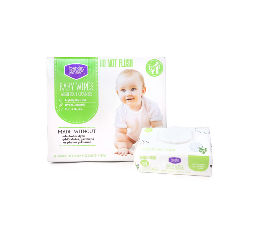 Berkley Jensen Green Tea & Cucumber Baby Wipes, 1080 Count - view 2