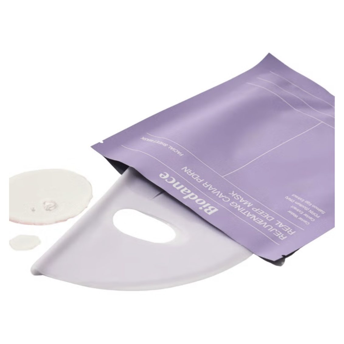 Biodance Caviar PDRN hydrogel sheet mask and pouch