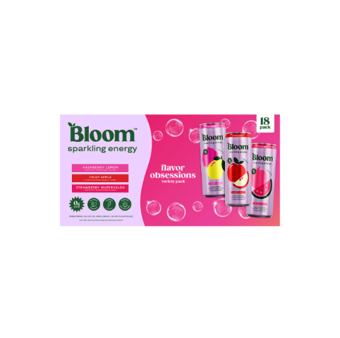 Bloom Sparkling Energy drink variety pack 18 cans - view 2