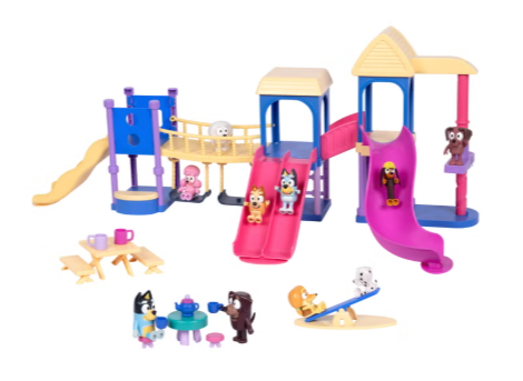 Bluey's Playdate Playground Set 24 Pieces, 10 Figures, Slides, Swings & Accessories Ages 3+ - view 2