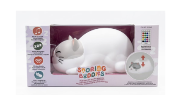 Brilliant Innovations Snoring Buddies Sound Machine & Night Light Bluetooth Speaker, 16 LED Colors,  - view 2