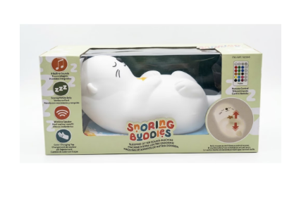 Brilliant Innovations Snoring Buddies Sound Machine & Night Light Bluetooth Speaker, 16 LED Colors,  - view 5