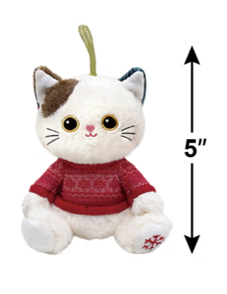 12-Day Plush Ornament Advent Calendar, Set of 12 Holiday Animal Christmas Decorations