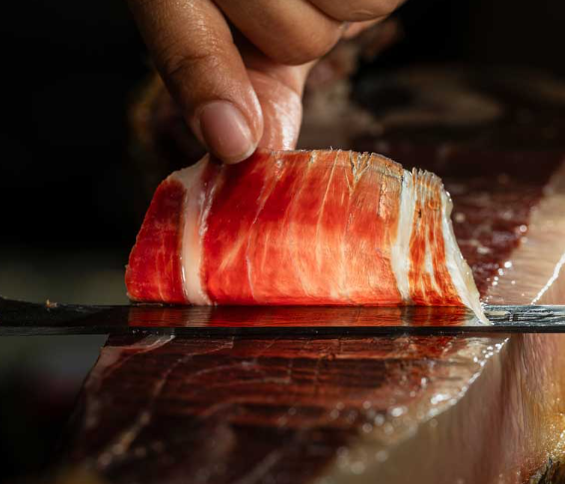 Costa Brava Serrano Reserva Bone-In Spanish Ham 14.3 lb 12 Month Aged with Stand & Knife - view 4