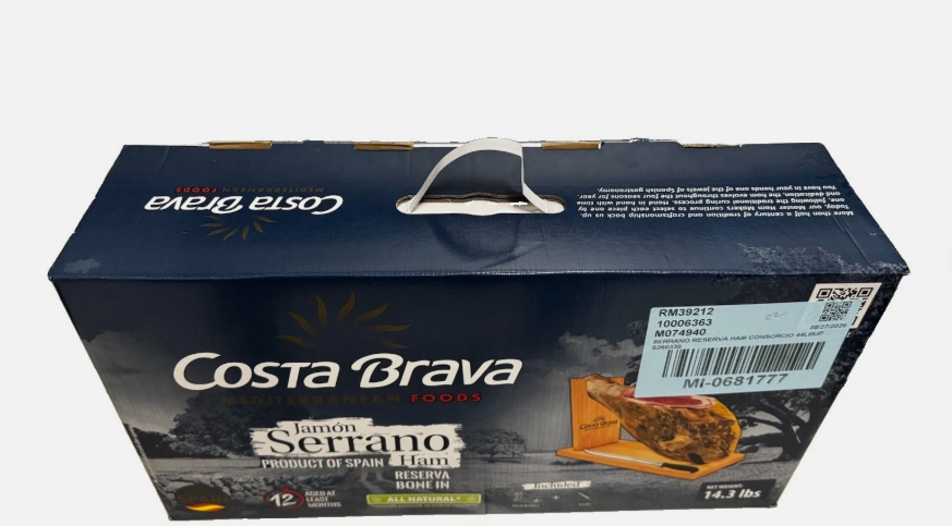 Costa Brava Serrano Reserva Bone-In Spanish Ham 14.3 lb 12 Month Aged with Stand & Knife - view 7