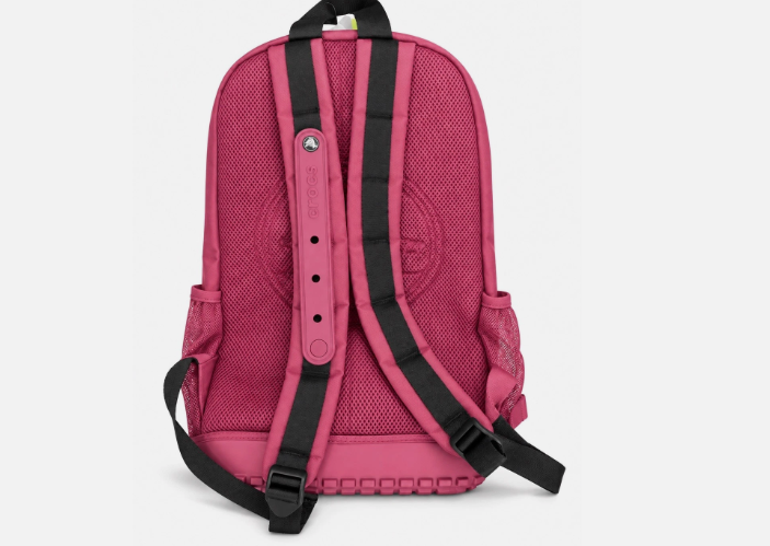 Crocs Backpack Unisex Molded Front, Zipper Pockets & Mesh Bottle Holders - view 4