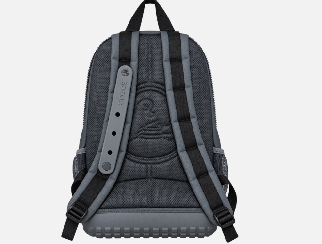 Crocs Backpack Unisex Molded Front, Zipper Pockets & Mesh Bottle Holders - view 7