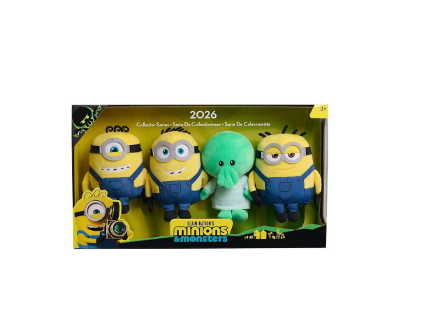 Disney Illumination Minions & Monsters Plush Collector Set 4-Pack 2026 Collector Series