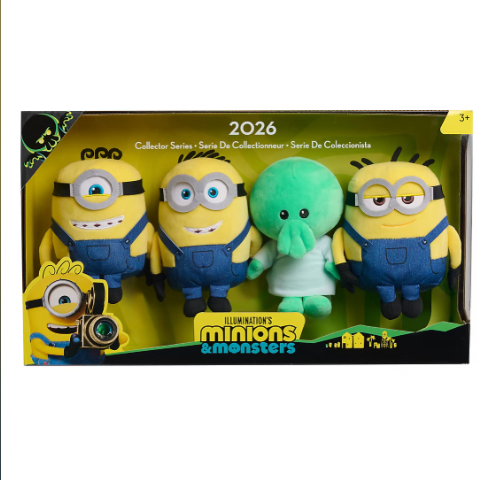 Disney Illumination Minions & Monsters Plush Collector Set 4-Pack 2026 Collector Series - view 3