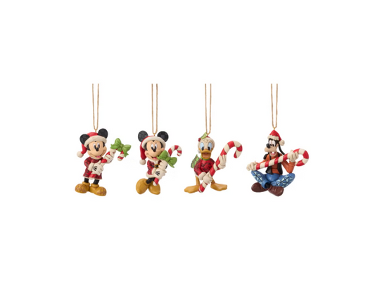 Disney Mickey & Friends Holiday Ornaments by Jim Shore Set of 4 Christmas Decorations - view 2