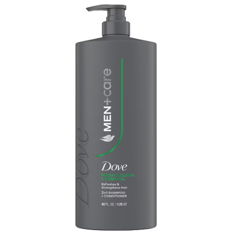 Dove Men+Care 2-in-1 shampoo and conditioner 40 fl oz
